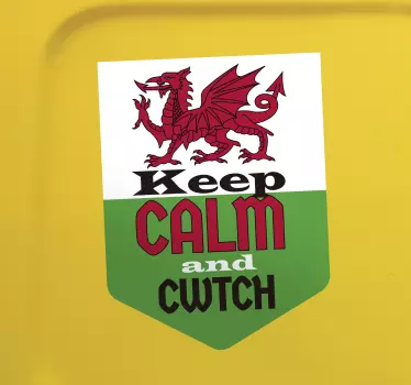 Keep calm and cwtch car decal - TenStickers