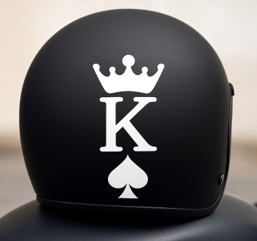 King of Spades motorbike sticker - TenStickers