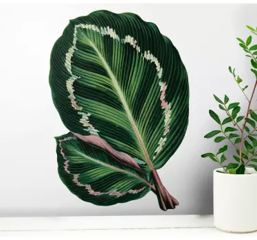 Leafy Green Accent plant sticker - TenStickers