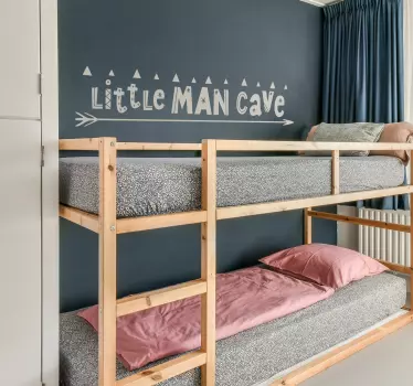 LIttle man cave children's room wall decals - TenStickers