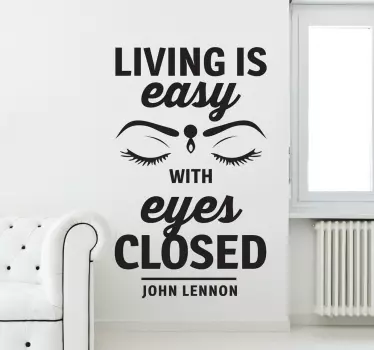 Living is Easy Wall Sticker - TenStickers