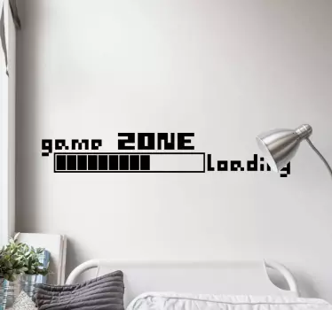 Loading game zone video game wall sticker - TenStickers