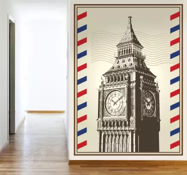 London Big Ben Wall Sticker for Bedroom - TenStickers