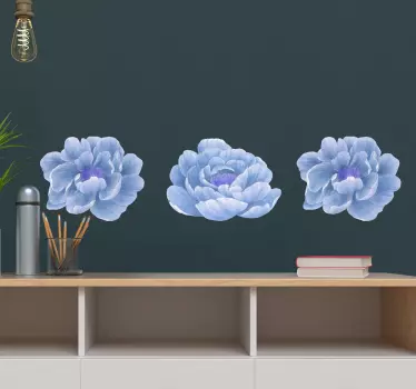 Lovely flower composition flower wall sticker - TenStickers