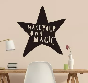 Make your own magic motivational sticker - TenStickers