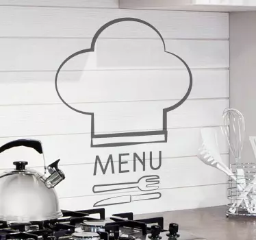 Menu Logo Sticker - TenStickers
