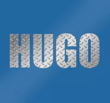 Metallic Effect Personalised Name Sticker - TenStickers