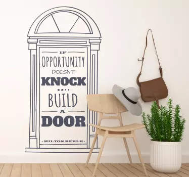Milton Berle quote office wall sticker - TenStickers