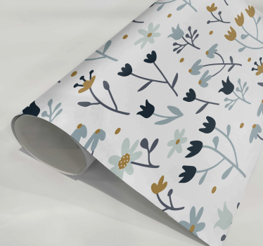 Minimalist flowers furniture decal - TenStickers