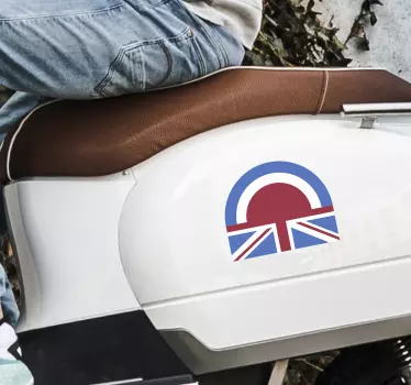 Mod Flag motorcycle stickers - TenStickers