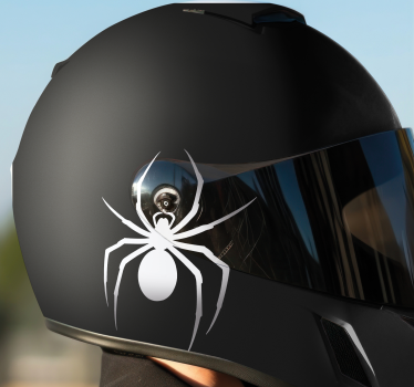 Monocolor spider design motorbike sticker - TenStickers