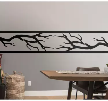 Monocolor tree branches wall sticker for bedroom - TenStickers