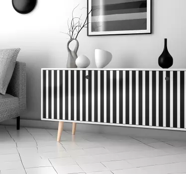 Monocolor vertical lines furniture sheet decal   - TenStickers