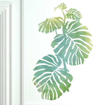 Monstera Deliciosa Plant Wall Sticker - TenStickers