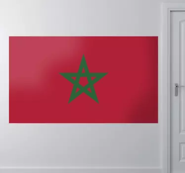 Morocco Flag Sticker - TenStickers