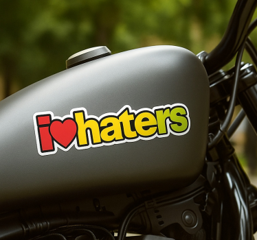 Motorbike sticker haters gonna hate sticker - TenStickers