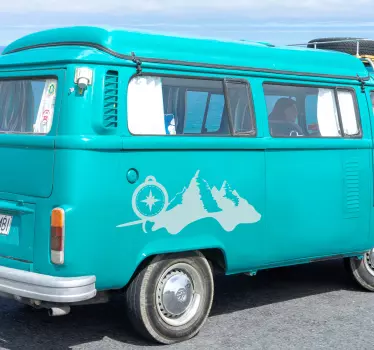 Mountain Compass caravan decals - TenStickers