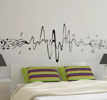 Musical Notes Decor music sticker - TenStickers