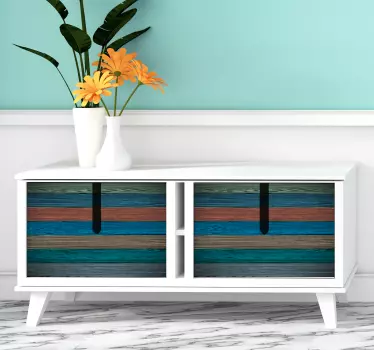 Natural wood texture furniture sticker - TenStickers