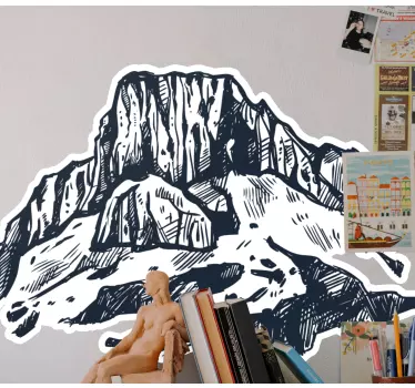 Nature wall sticker alpine landscape - TenStickers