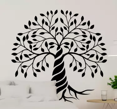 Nature wall sticker artistic foliage tree - TenStickers