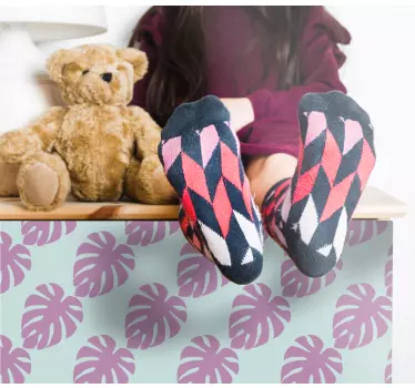 Nature wall sticker leaf pattern design - TenStickers