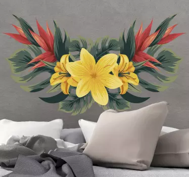 Nature wall sticker lively botanical design - TenStickers