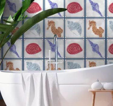 Nature wall sticker marine life designs - TenStickers