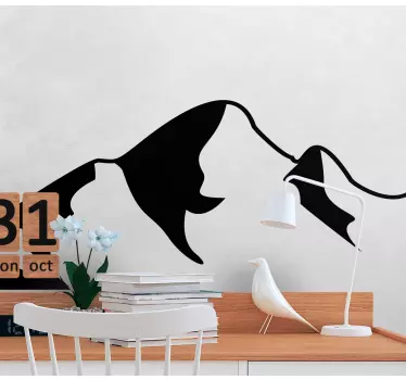 Nature wall sticker mountain silhouette art - TenStickers