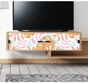 Nature wall sticker verdant leaf design - TenStickers