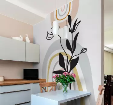 Nature wall sticker with elegant botanical designs - TenStickers
