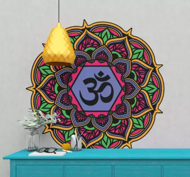 Netherlands sticker colorful om mandala - TenStickers