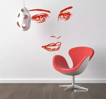 Nostalgic Face Sticker - TenStickers