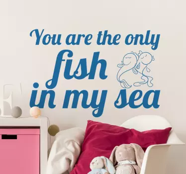 Only Fish Sticker - TenStickers