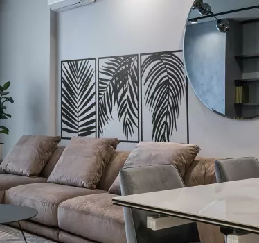 Palm leaves plant wall sticker - TenStickers
