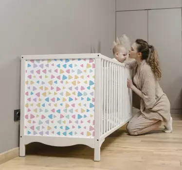 pastel childish pattern furniture decal - TenStickers