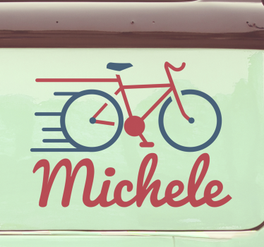 Personalised bike Car Decal - TenStickers