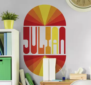 Personalized Name Arrangement text sticker - TenStickers