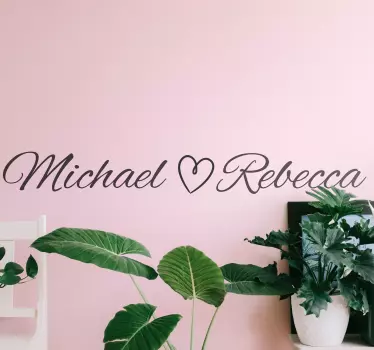 Personalized Name Art quote wall sticker - TenStickers