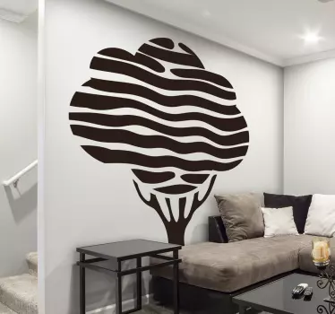 Plant sticker artistic tree design - TenStickers