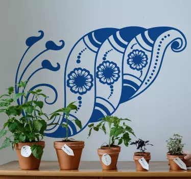Plant sticker botanical leaf design - TenStickers