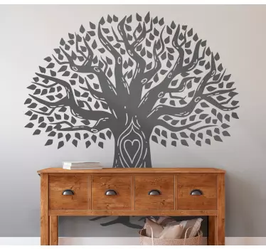 Plant sticker decorative tree outline - TenStickers