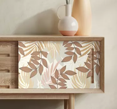 Plant sticker elegant leaf design - TenStickers