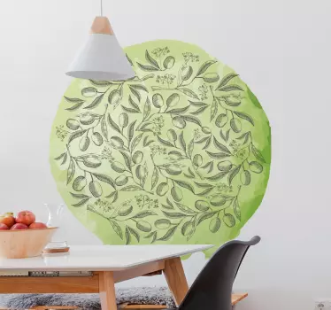Plant sticker floral leaf design - TenStickers