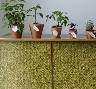 Plant sticker herb pot set - TenStickers