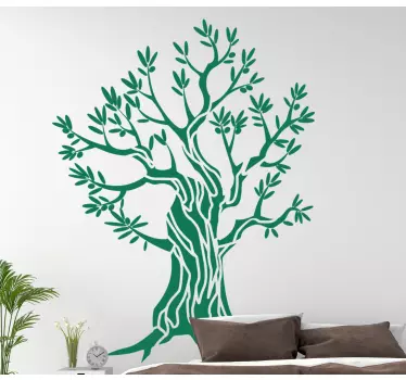 Plant sticker in a stylized tree shape - TenStickers