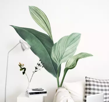 Plant sticker large leaf arrangement - TenStickers