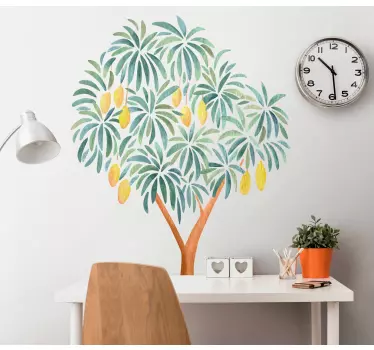 Plant sticker lush green tree - TenStickers
