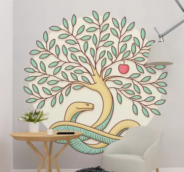 Plant sticker snake and tree - TenStickers