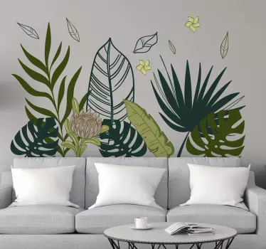 Plant sticker tropical leaf design - TenStickers